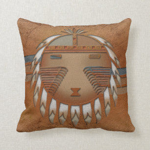Katsina (Kachina) Sunface Cushion
