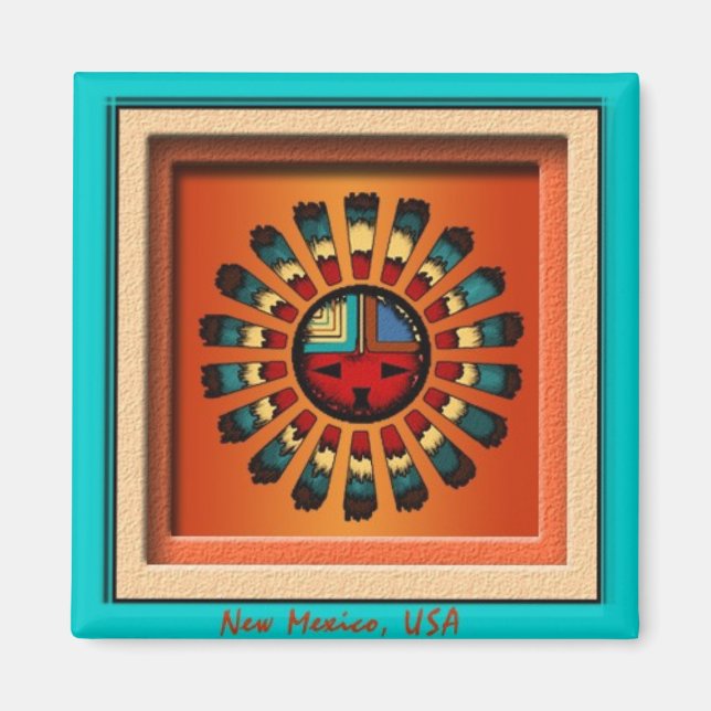 Katsina Sun Face Magnet (Front)