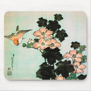 Katsushika Hokusai (葛飾北斎) - Hibiscus and S Mouse Pad