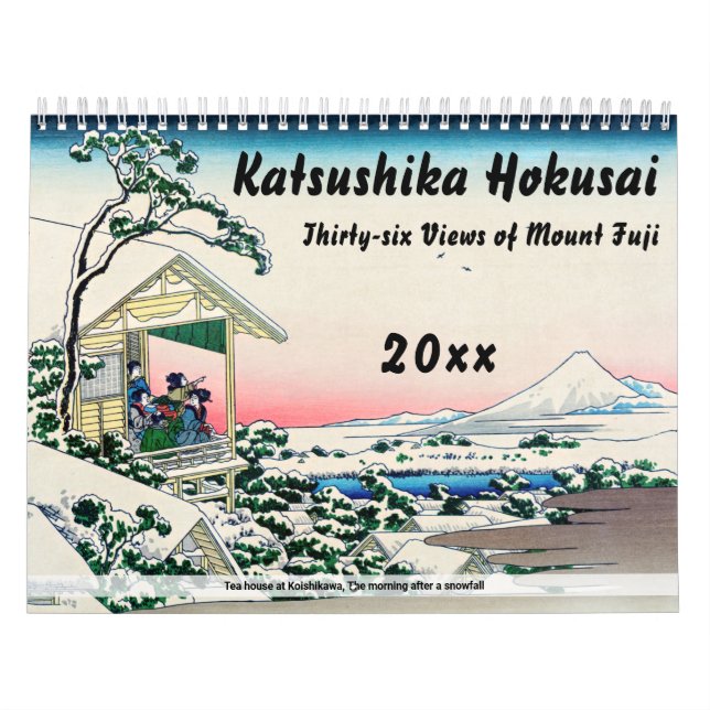 Katsushika Hokusai - 36 Views of Mount Fuji Calendar (Cover)