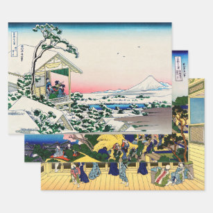 Katsushika Hokusai - 36 Views of Mount Fuji Wrapping Paper Sheet