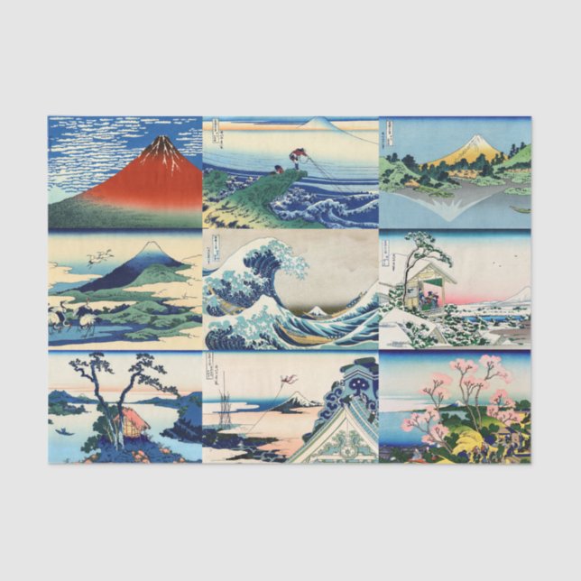 Katsushika Hokusai - 36 Views of Mt Fuji Selection Tissue Paper (Front)