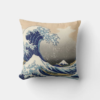 Katsushika Hokusai art style Cushion