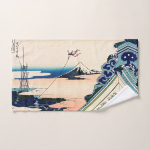 Katsushika Hokusai - Asakusa Honganji temple, Edo Bath Towel Set