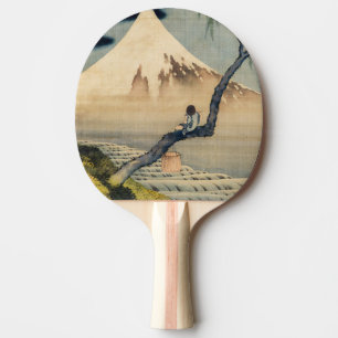 Katsushika Hokusai - Boy Viewing Mount Fuji Ping Pong Paddle