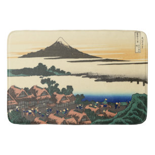 Katsushika Hokusai Dawn in Kai province Bath Mat