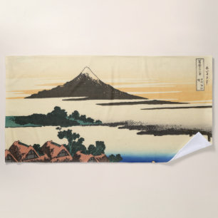 Katsushika Hokusai Dawn in Kai province Beach Towel