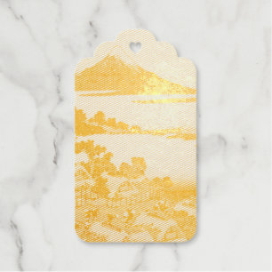 Katsushika Hokusai Dawn in Kai province Gift Tags
