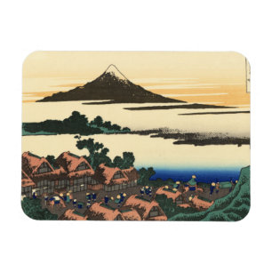 Katsushika Hokusai Dawn in Kai province Magnet