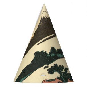 Katsushika Hokusai Dawn in Kai province Party Hat
