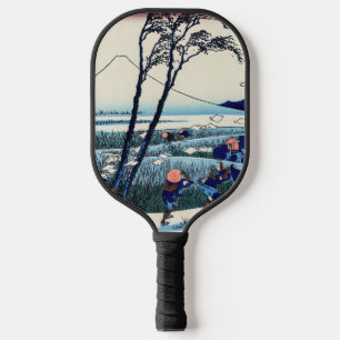 Katsushika Hokusai - Ejiri in the Suruga province Pickleball Paddle
