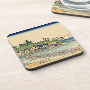 Katsushika Hokusai Enoshima in the Sagami province Coaster
