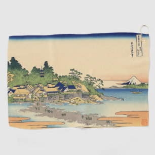 Katsushika Hokusai Enoshima in the Sagami province Golf Towel