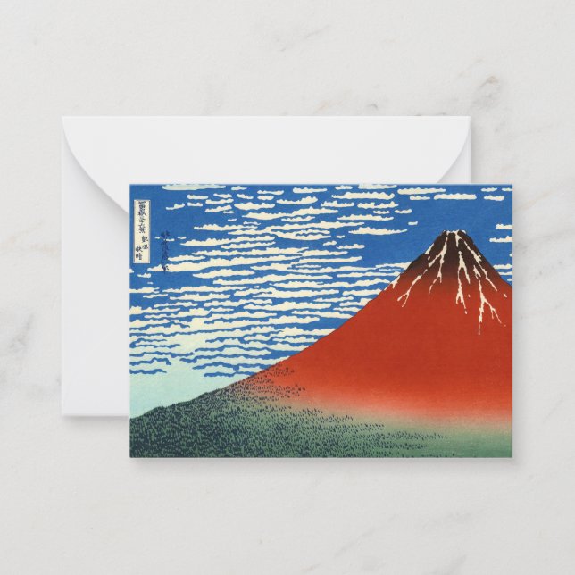 Katsushika Hokusai - Fine Wind, Clear Morning Card (Front)
