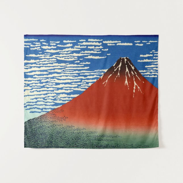 Katsushika Hokusai - Fine Wind, Clear Morning  Tapestry (Front (Horizontal))