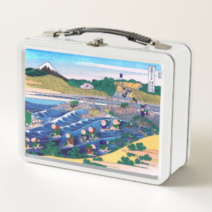 Katsushika Hokusai - Fuji from Kanaya on Tokaido Metal Lunch Box