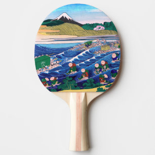 Katsushika Hokusai - Fuji from Kanaya on Tokaido Ping Pong Paddle
