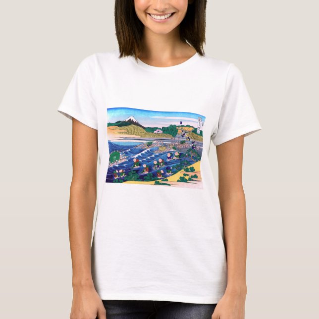 Katsushika Hokusai - Fuji from Kanaya on Tokaido T-Shirt (Front)