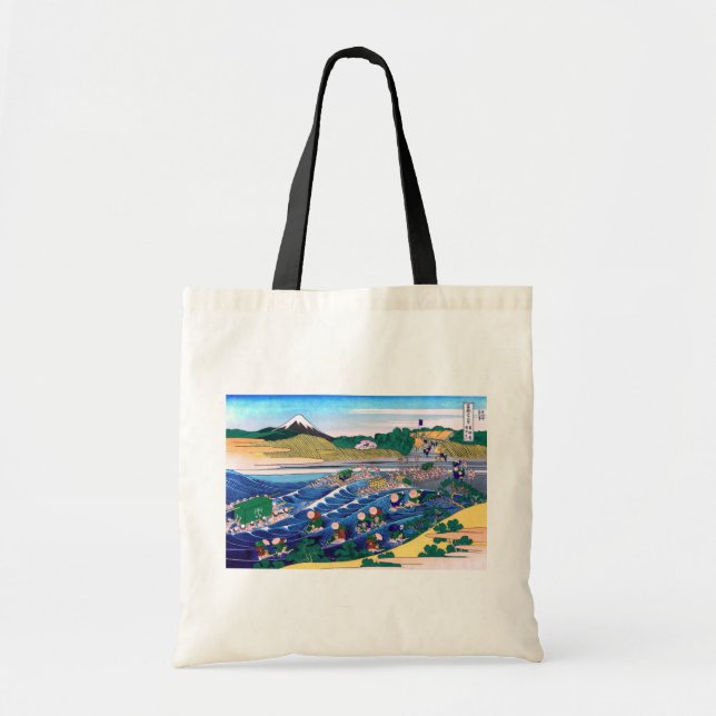 Katsushika Hokusai - Fuji from Kanaya on Tokaido Tote Bag (Front)