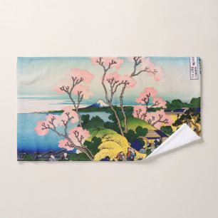 Katsushika Hokusai - Gotenyama, Tokaido, Shinagawa Bath Towel Set