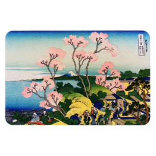 Katsushika Hokusai - Gotenyama, Tokaido, Shinagawa Magnet