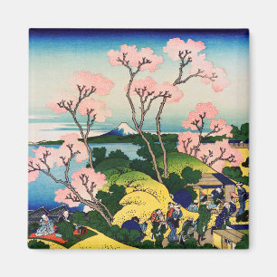 Katsushika Hokusai - Gotenyama, Tokaido, Shinagawa Magnet