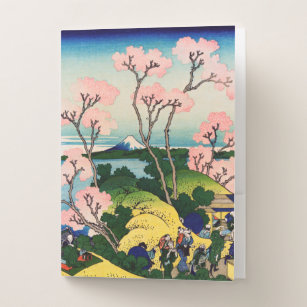 Katsushika Hokusai - Gotenyama, Tokaido, Shinagawa Pocket Folder