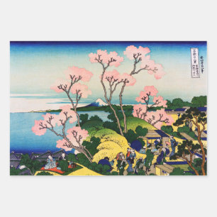 Katsushika Hokusai - Gotenyama, Tokaido, Shinagawa Wrapping Paper Sheet