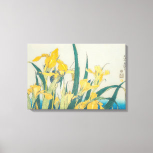 Katsushika Hokusai - Grasshopper and Iris Canvas Print