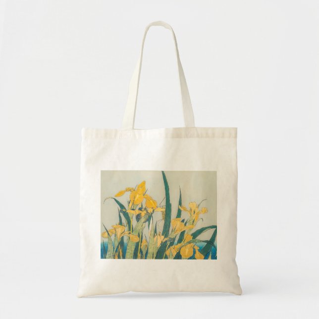 Katsushika Hokusai - Grasshopper and Iris Tote Bag (Front)