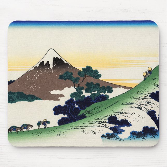 Katsushika Hokusai - Inume pass, Kai province Mouse Pad (Front)