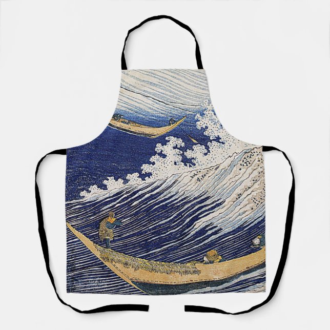 Katsushika Hokusai. Ocean waves   Apron (Front)