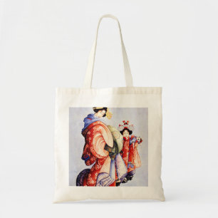 Katsushika Hokusai--Oiran and Kamuro Tote Bag