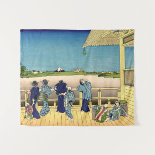 Katsushika Hokusai - Sazai hall, Temple 500 Rakan Tapestry