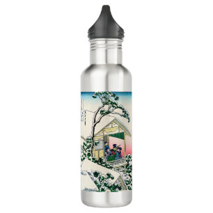 Katsushika Hokusai - Tea house at Koishikawa 710 Ml Water Bottle