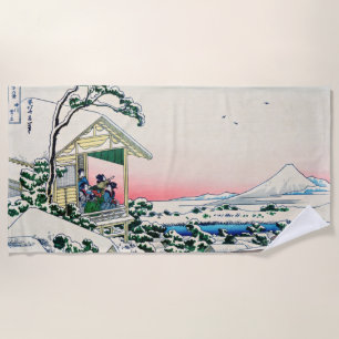 Katsushika Hokusai - Tea house at Koishikawa Beach Towel