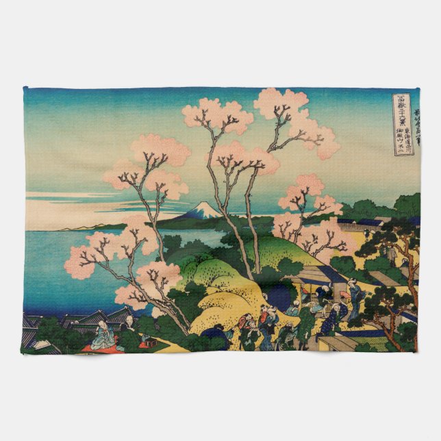 Katsushika Hokusai Tea Towel (Horizontal)