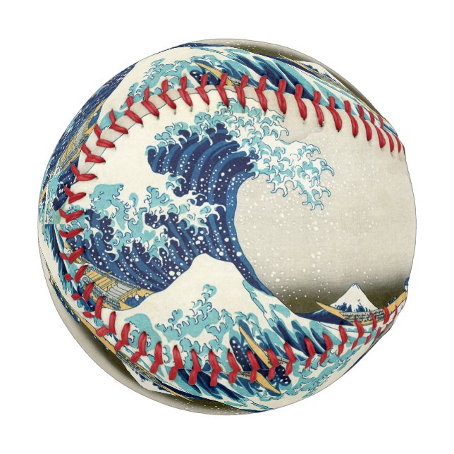 Katsushika Hokusai - The Great Wave off Kanagawa Baseball (Front Left)