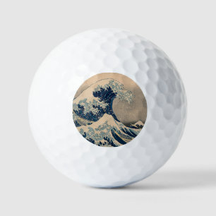 Katsushika Hokusai. The Great Wave off Kanagawa    Golf Balls