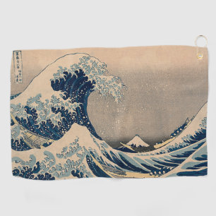 Katsushika Hokusai. The Great Wave off Kanagawa Golf Towel