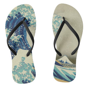 Katsushika Hokusai - The Great Wave off Kanagawa Jandals