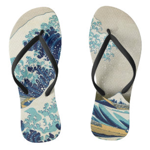 Katsushika Hokusai - The Great Wave off Kanagawa Jandals
