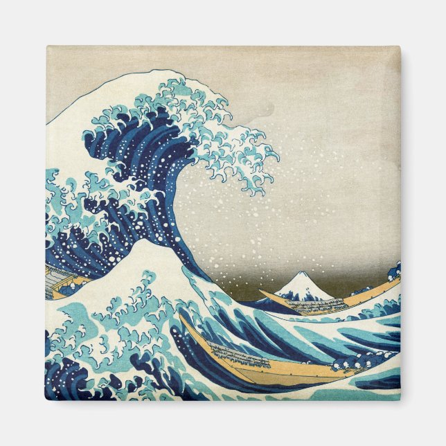 Katsushika Hokusai - The Great Wave off Kanagawa Magnet (Front)