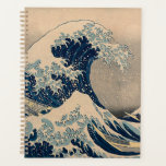 Katsushika Hokusai. The Great Wave off Kanagawa   Planner<br><div class="desc">Katsushika Hokusai. The Great Wave off Kanagawa. The Great Wave off Kanagawa,  also known as the Great Wave,  from the series 36 Views of Mount Fuji (Fugaku sanjūrokkei) Katsushika Hokusai,  1829-1833. Reproduction of famous works of art  images in the public domain.</div>