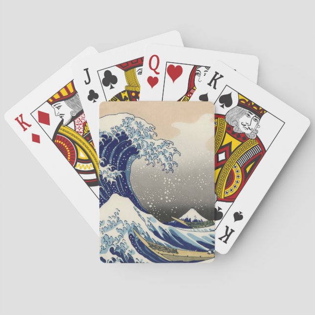 KATSUSHIKA HOKUSAI - The great wave off Kanagawa Playing Cards (Back)