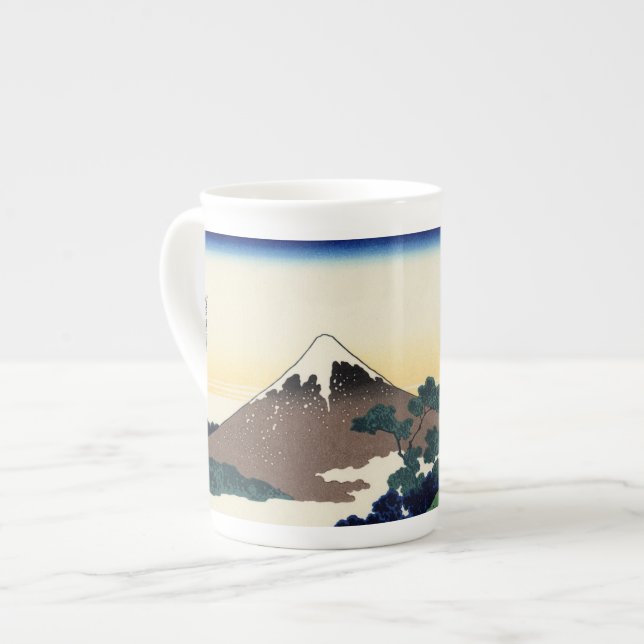 Katsushika Hokusai.  The Inume Pass in Kai Provinc Bone China Mug (Front Left)