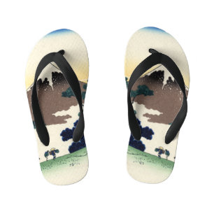 Katsushika Hokusai.  The Inume Pass in Kai Provinc Kid's Jandals