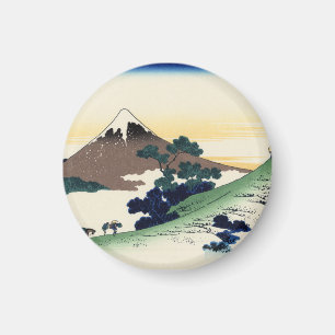 Katsushika Hokusai.  The Inume Pass in Kai Provinc Magnet