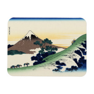 Katsushika Hokusai.  The Inume Pass in Kai Provinc Magnet