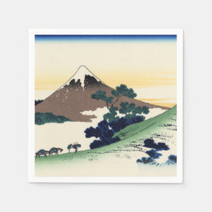 Katsushika Hokusai. The Inume Pass in Kai Provinc Napkin